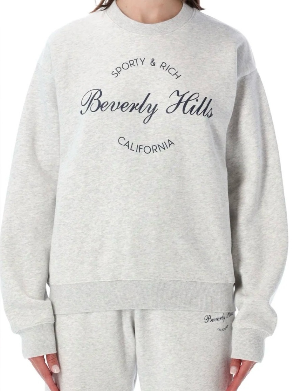 SPORTY & RICH
 Beverly Hills Logo Sweatshirt